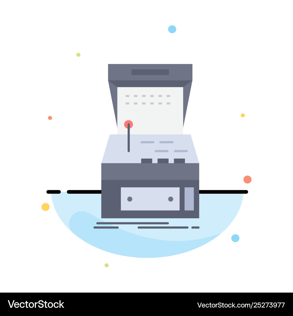 Arcade console game machine play flat color icon Arcade console game machine play flat color icon vector image