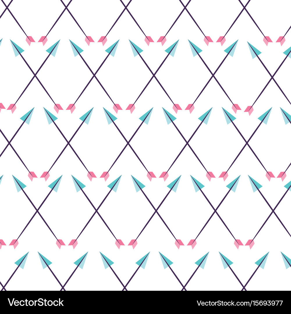 Decorative arrows pattern boho style Vector Image