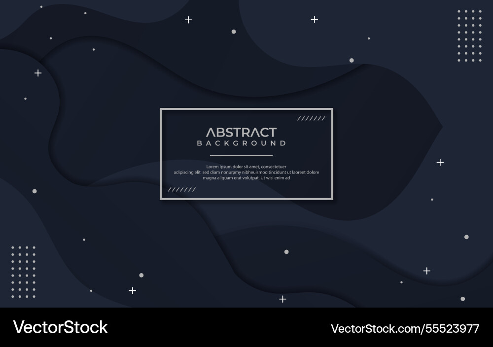 Dynamic dark background texture wavy shapes Vector Image