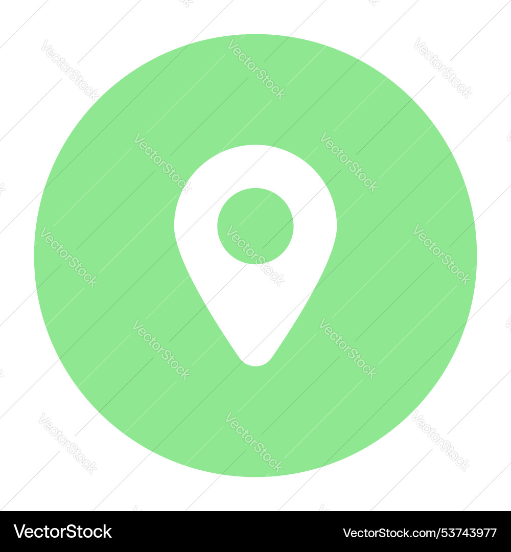 Location pointer icon design in trendy style Vector Image