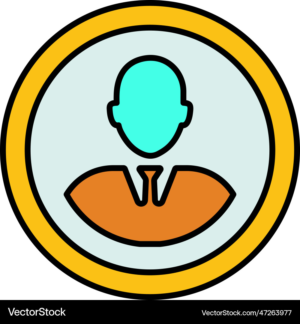 Man user icon Vector Image