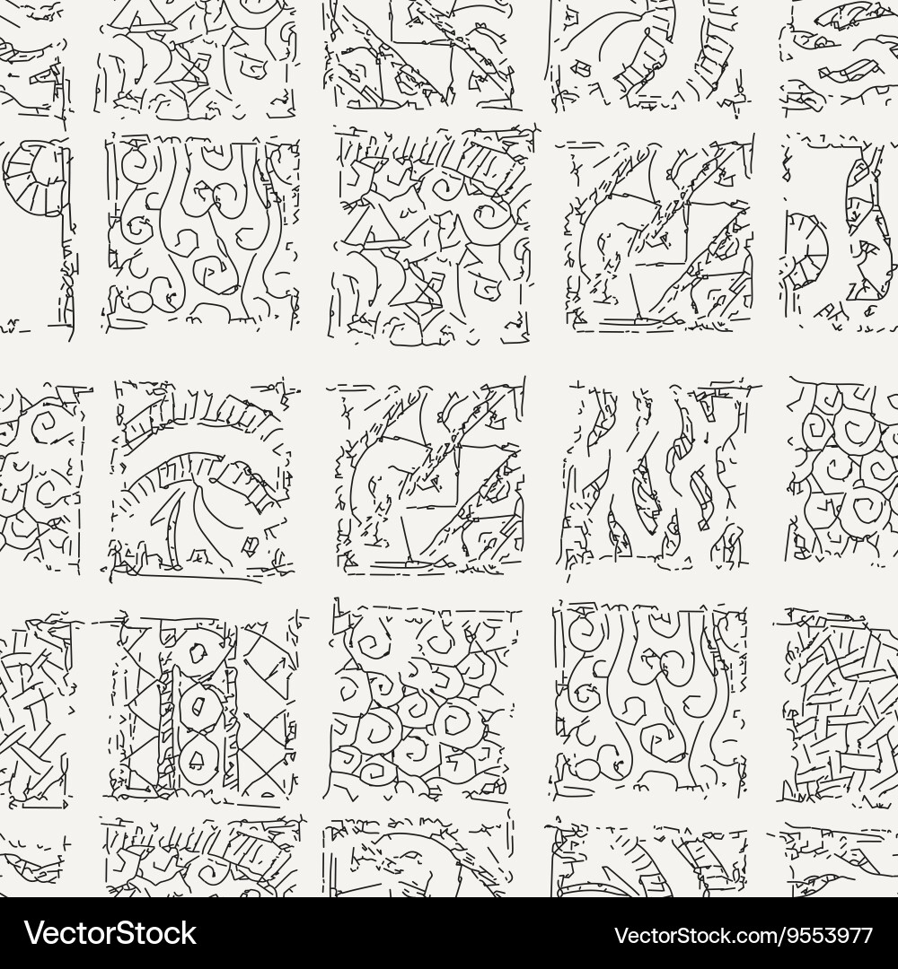 Patterned background in the style of maya vector image