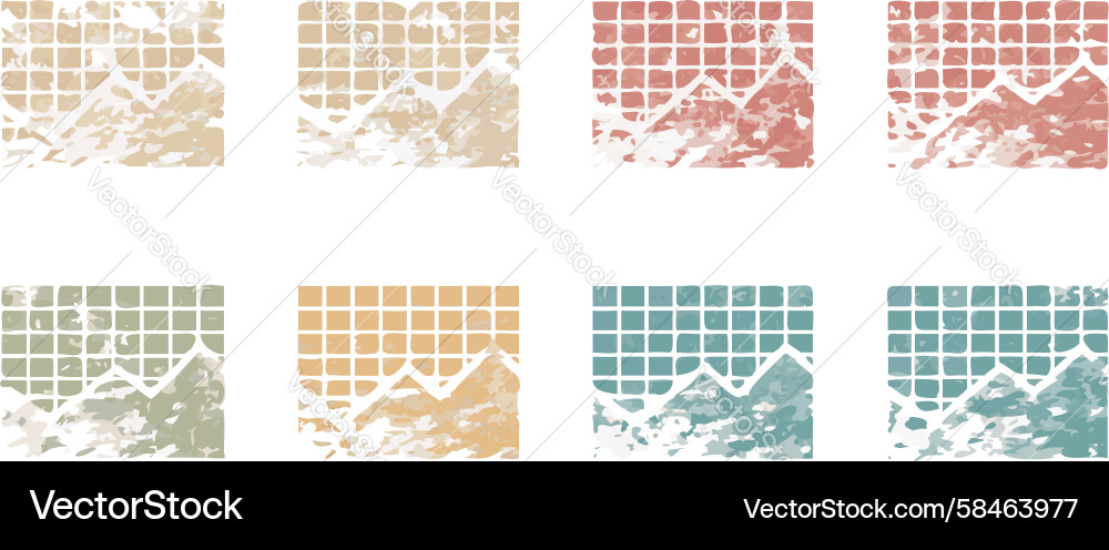 Rustic Square Blocks Pattern Vector Image