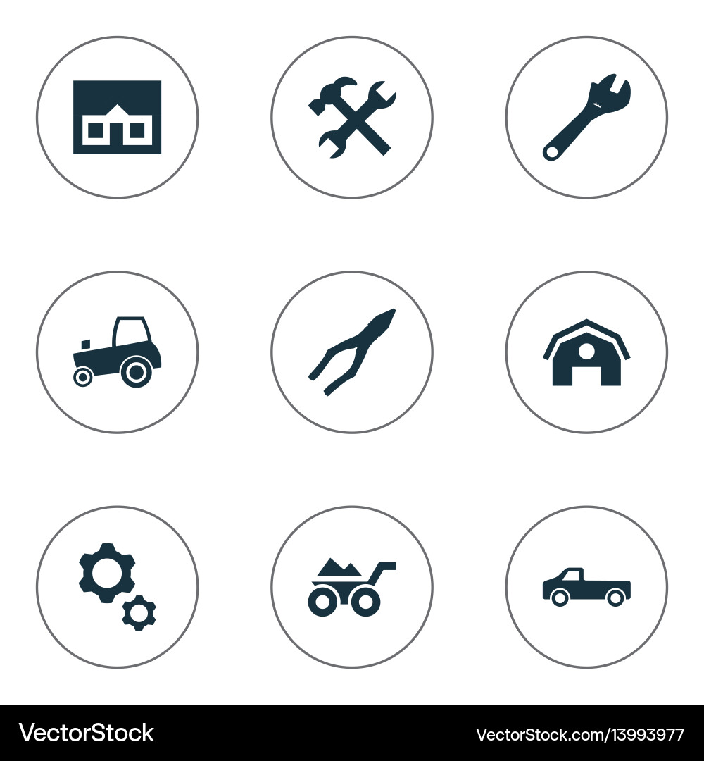 Set of simple axe icons Set of simple axe icons Vector Image