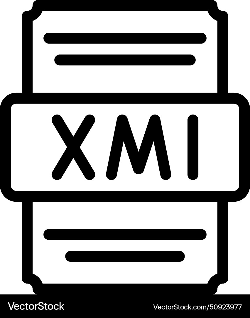 Xml icons file type spreadsheet files document Xml icons file type spreadsheet files document vector image