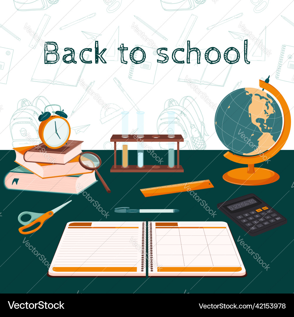 A set of design elements on the theme back A set of design elements on the theme back vector image