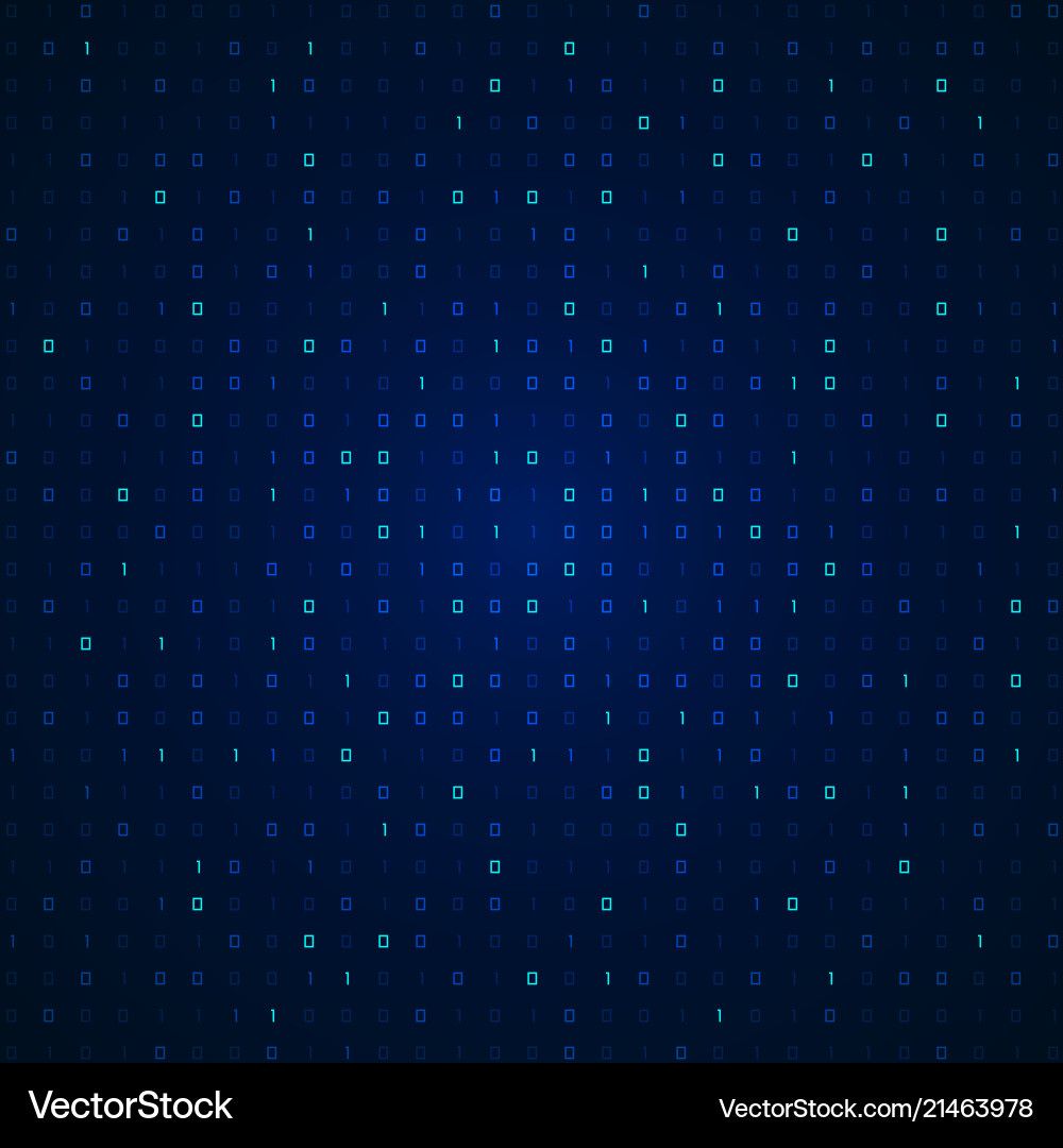 Binary Code Background Vector Image
