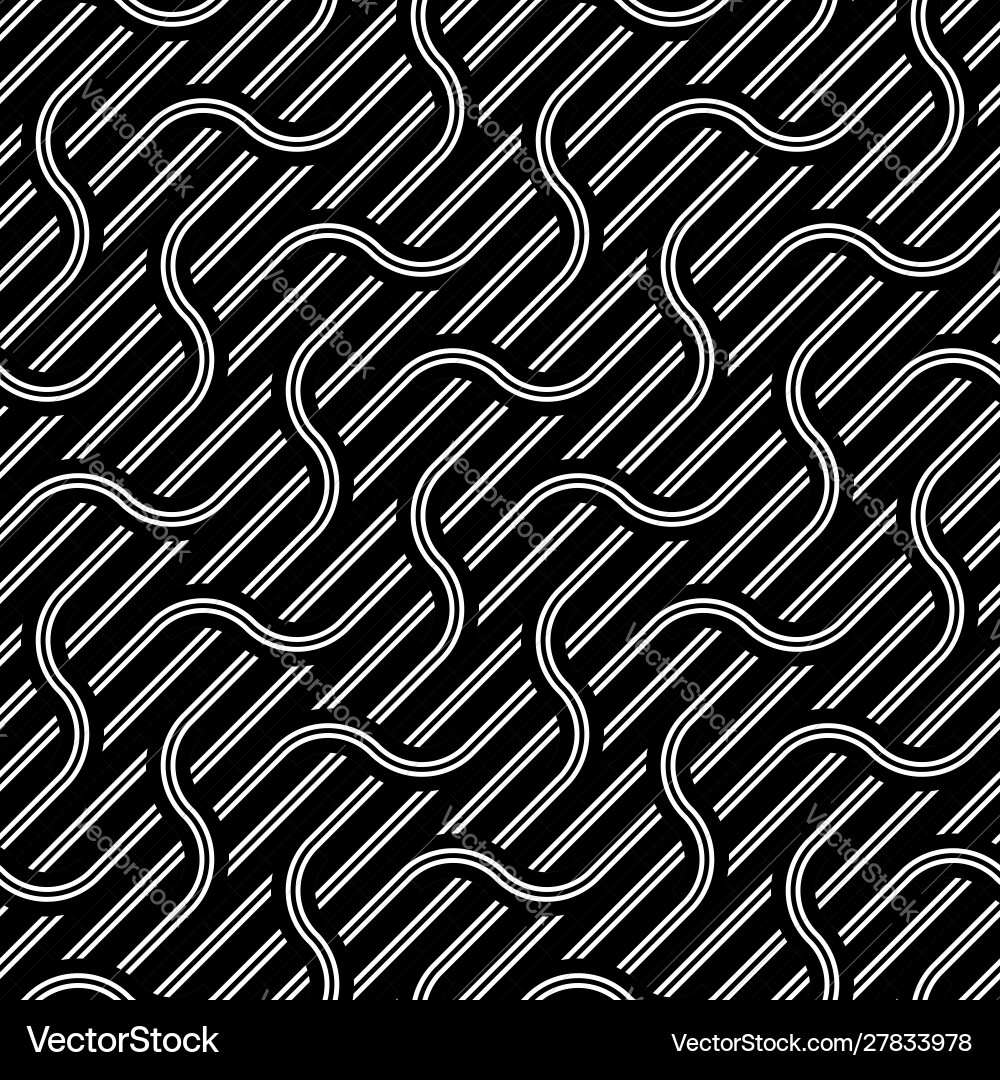 Design seamless waving pattern Design seamless waving pattern vector image