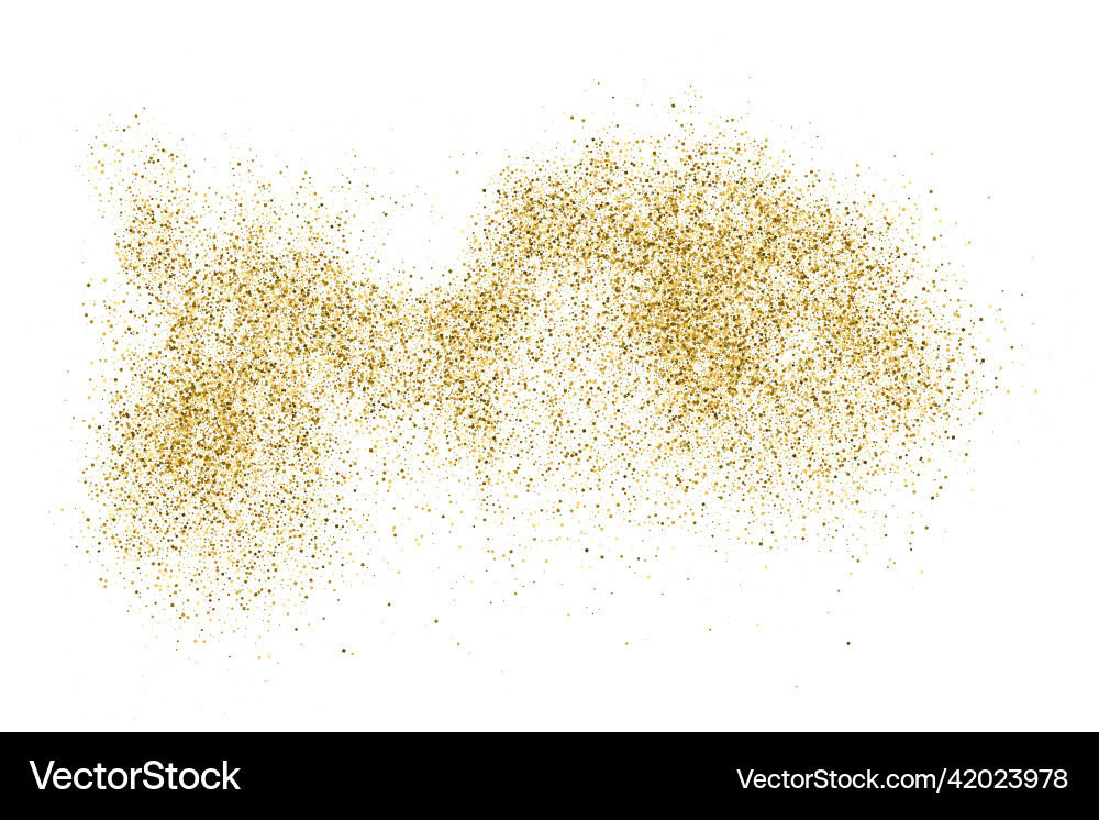 Gold Glitter Texture Vector Image
