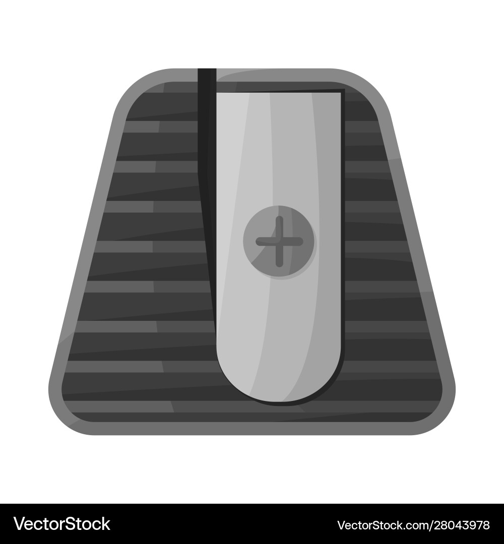 Isolated object sharpener and sharpen icon web vector image