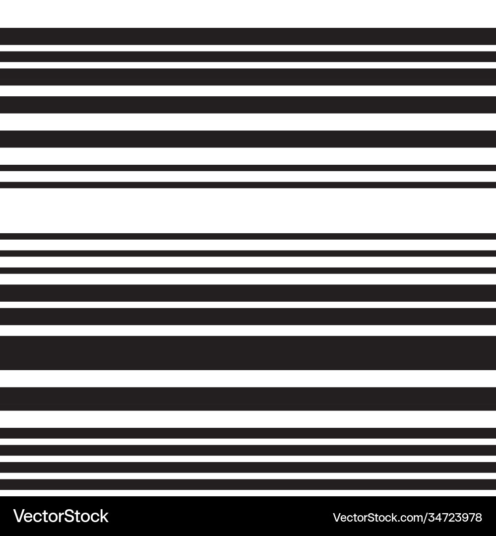 Seamless pattern with horizontal black lines Vector Image