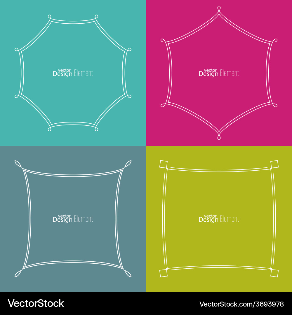 Set framework for multi colored backgrounds vector image