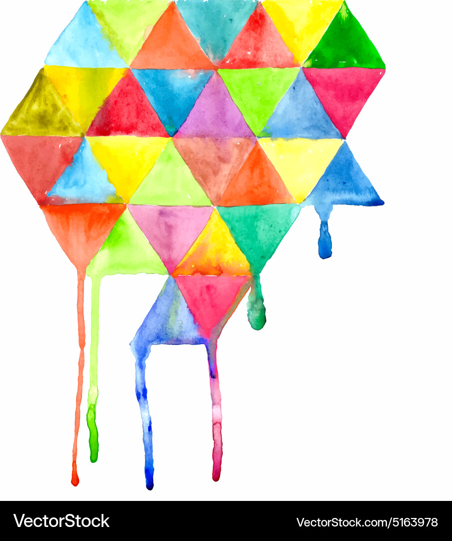 Triangle pattern background vector image