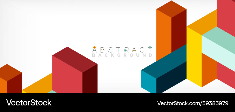 Abstract background 3d cubes cubic elements Abstract background 3d cubes cubic elements vector image