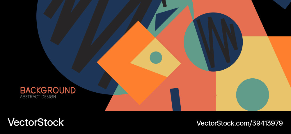 Abstract background with blocks lines geometric Abstract background with blocks lines geometric vector image