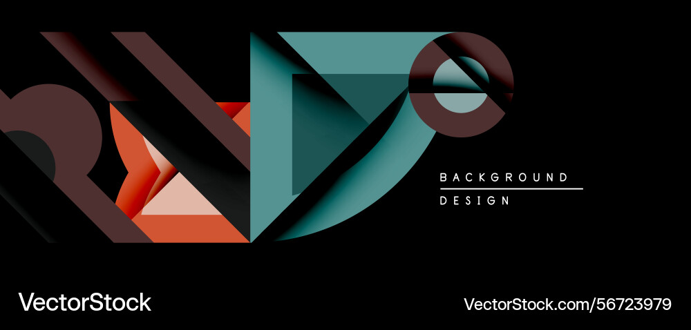 Abstract geometric design features overlapping Abstract geometric design features overlapping vector image