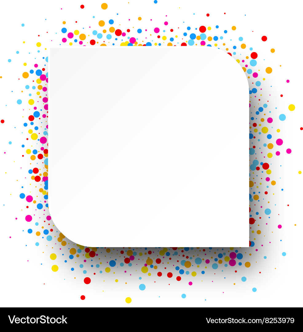 Background with color drops Vector Image