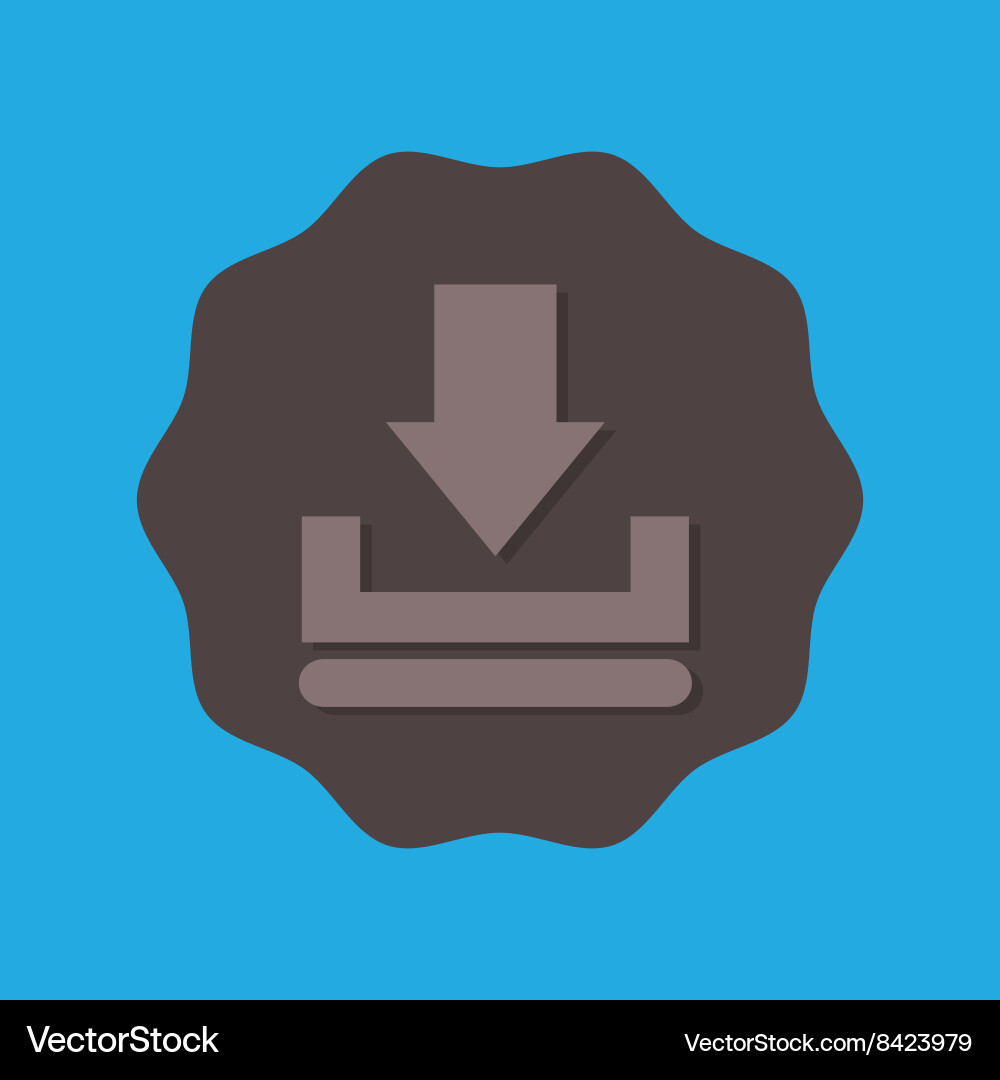 Button mobile application design vector image