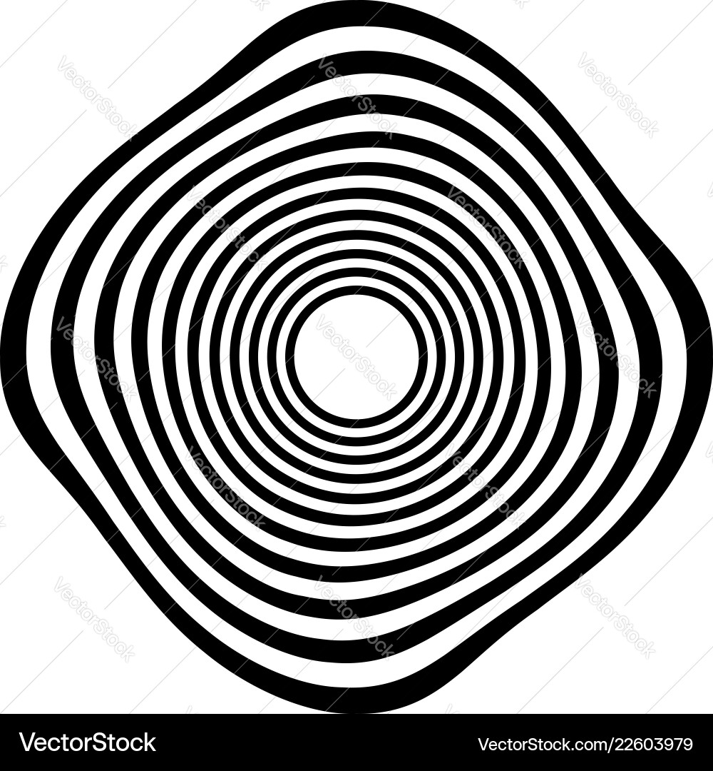 Circular shape with spiral vortex distortion Circular shape with spiral vortex distortion vector image