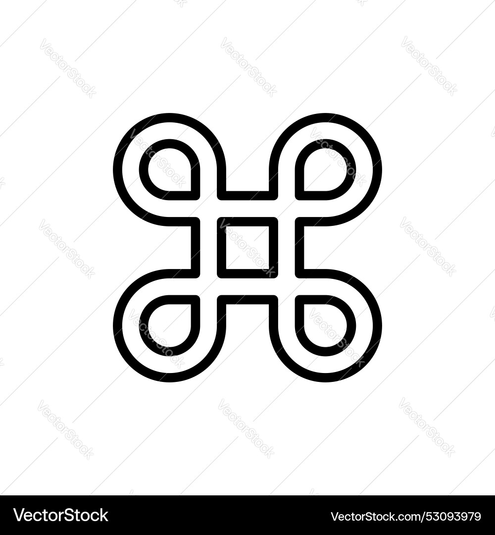 Command icon isolated on white background Vector Image