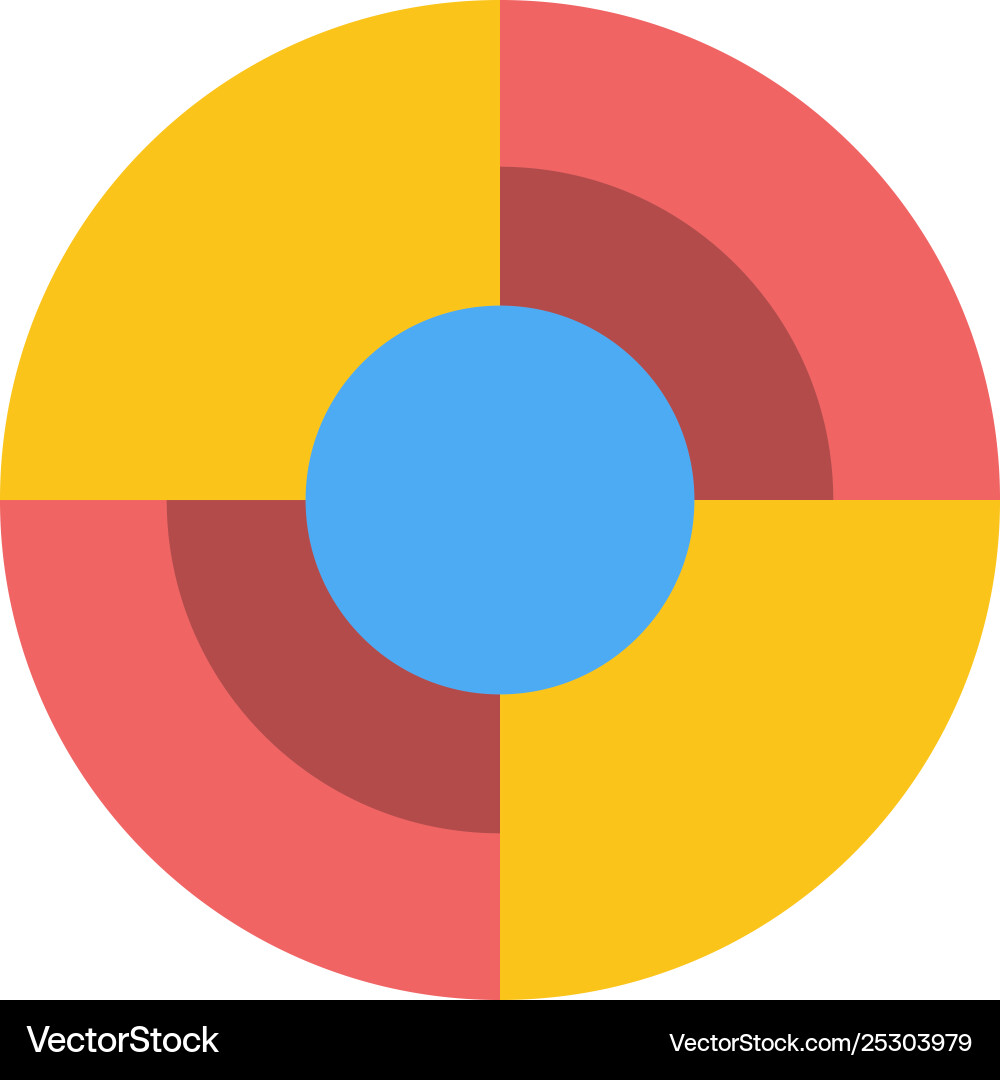 Define gps location navigation flat color icon Vector Image