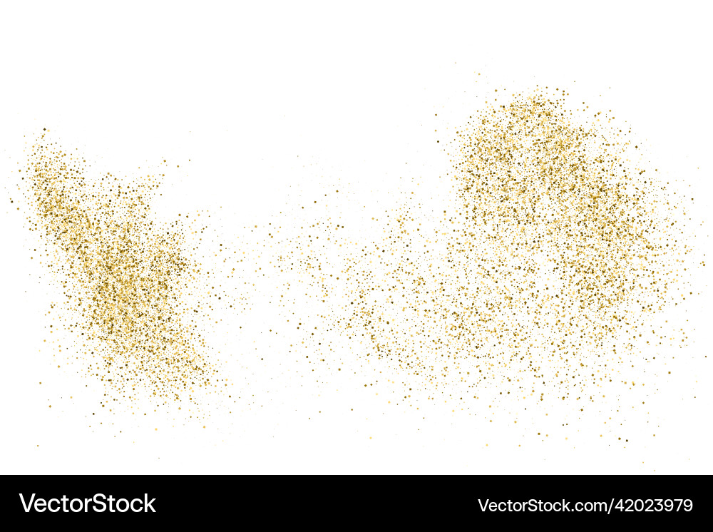 Gold glitter texture Gold glitter texture vector image