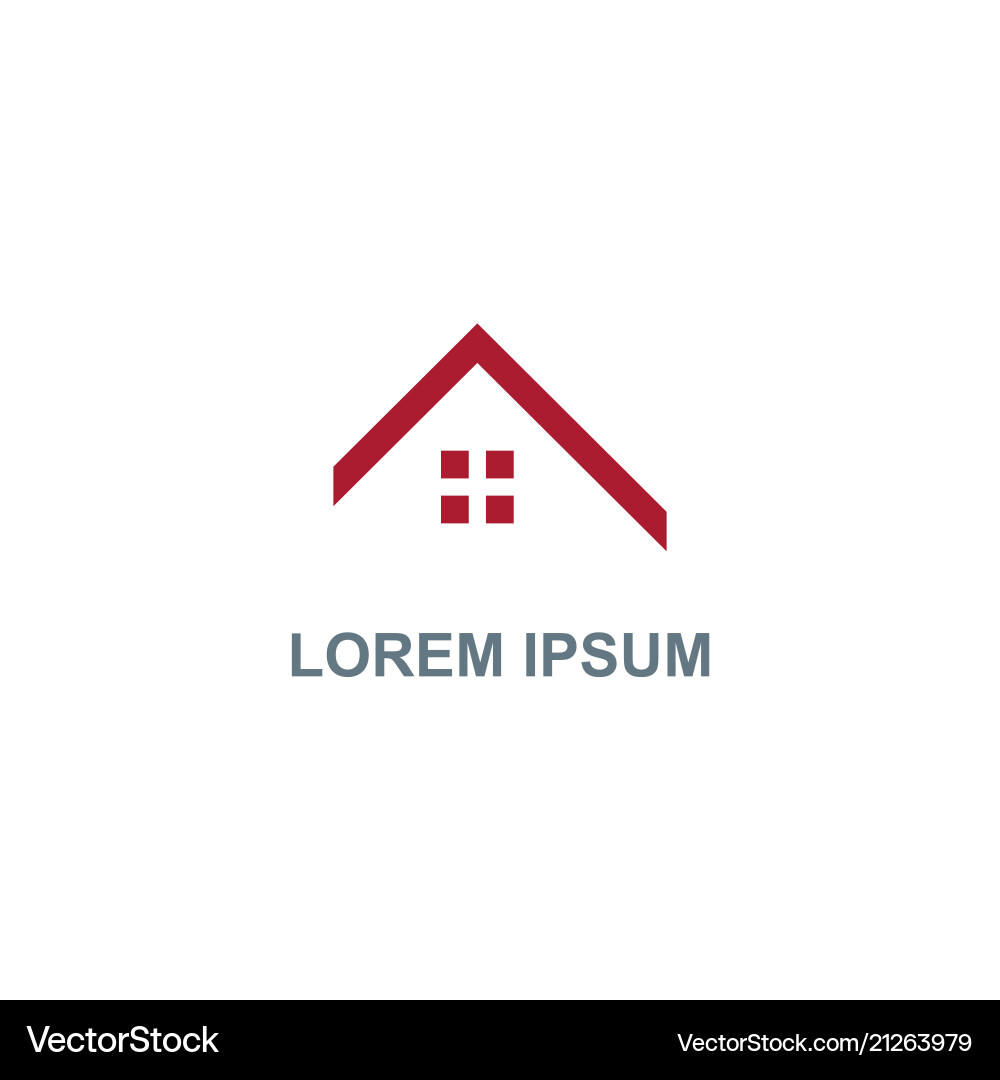 House Roof Logo Vector Image