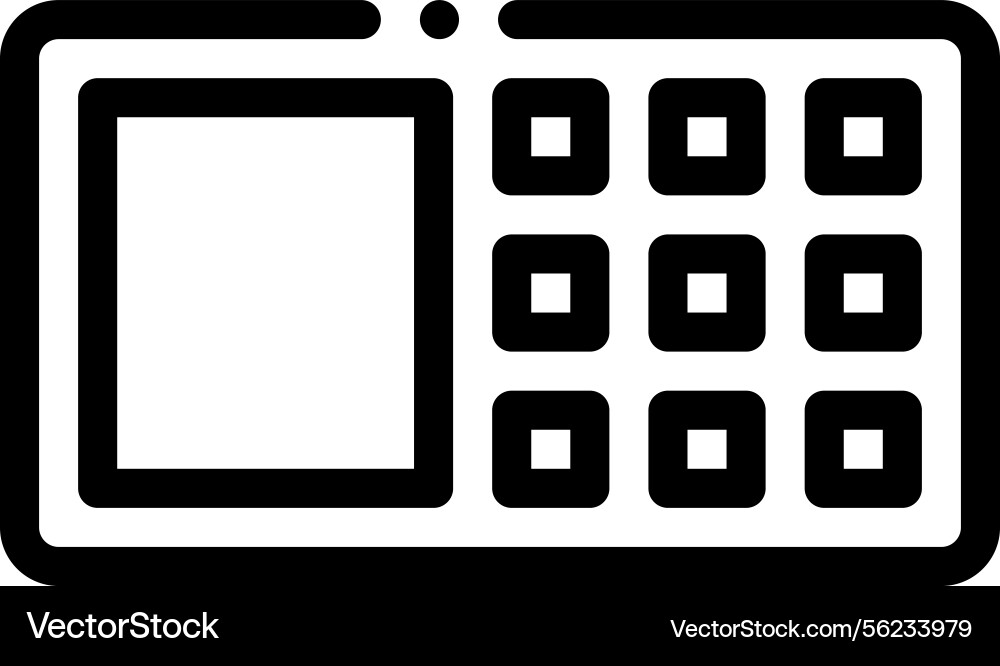 Password icon thin linear style design isolated Password icon thin linear style design isolated vector image