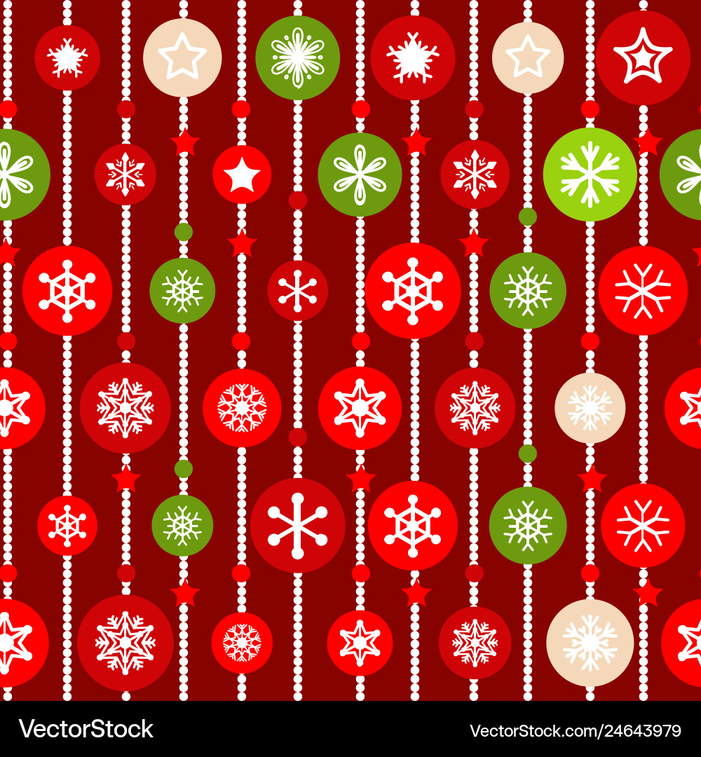 Snow pattern on red background Snow pattern on red background vector image