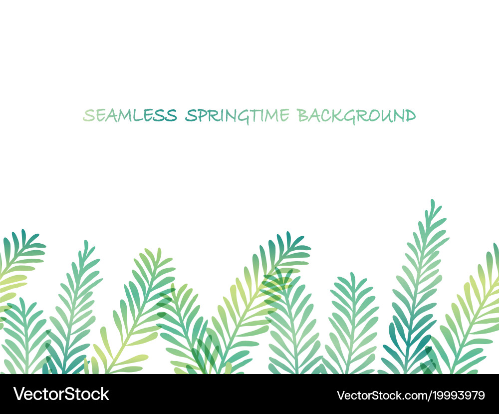 Springtime Botanical Background Vector Image