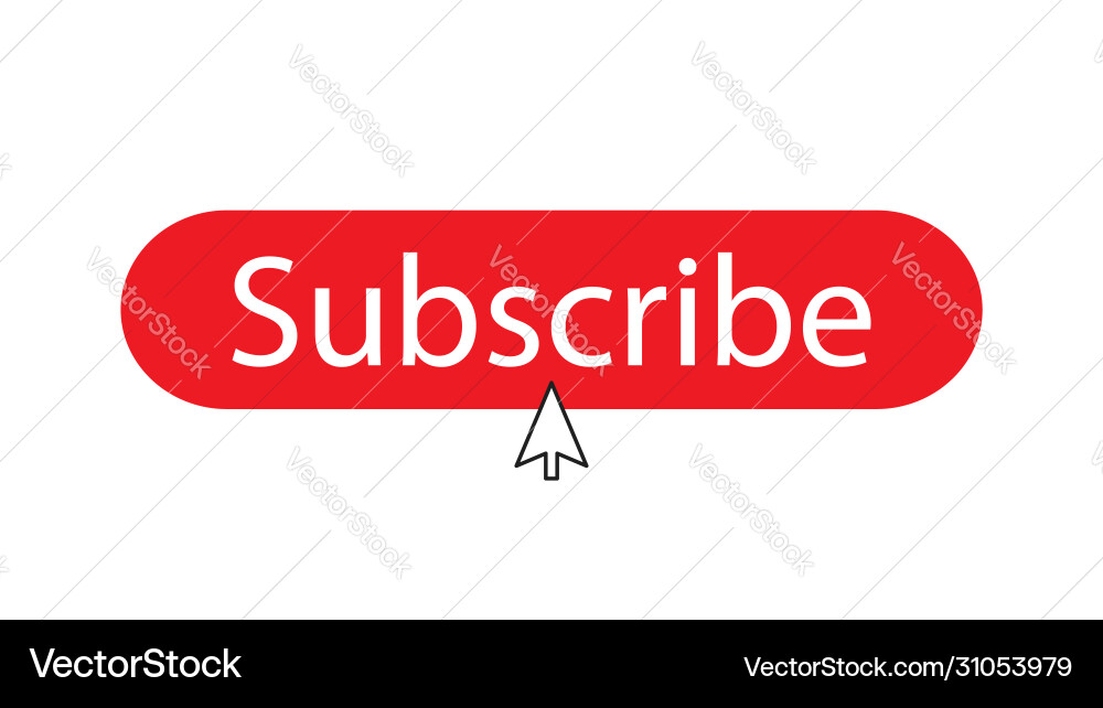 Subscribe Button on White Background Vector Image