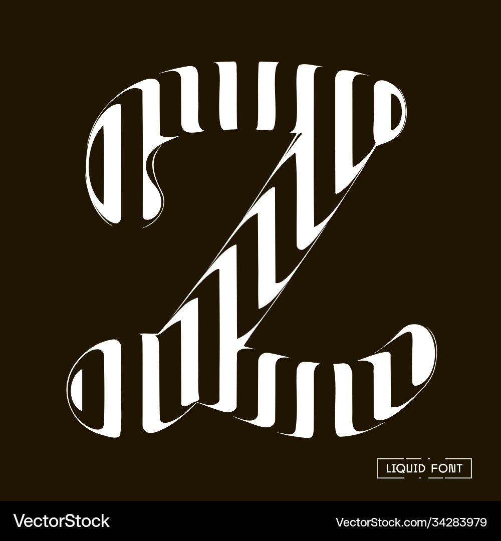 Z Brief gebildet parallele Linien a made Z Brief gebildet parallele Linien a made vektorbild