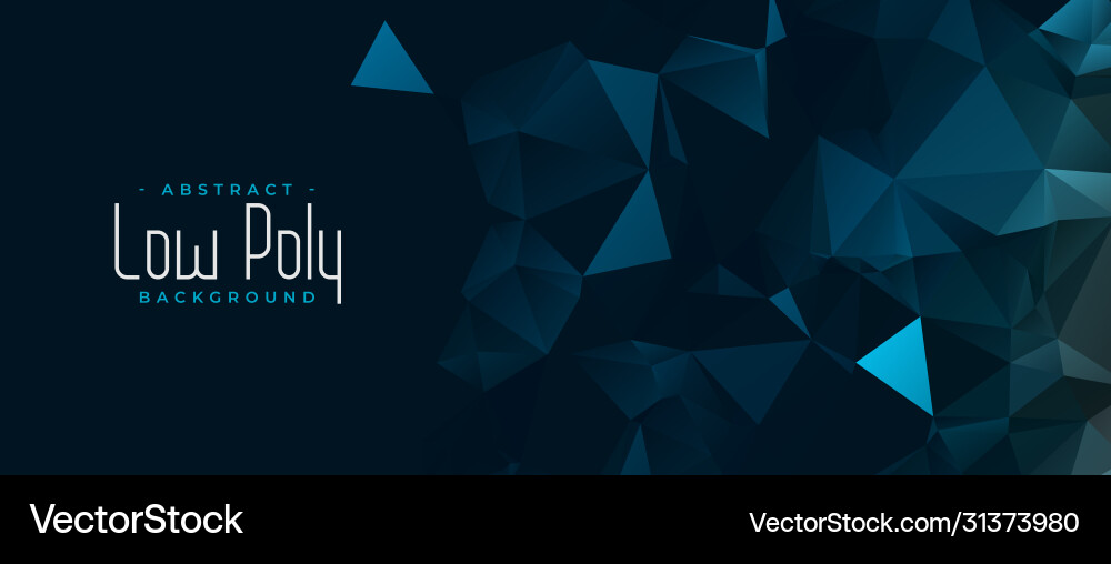 Abstract low poly background in technology style vector image