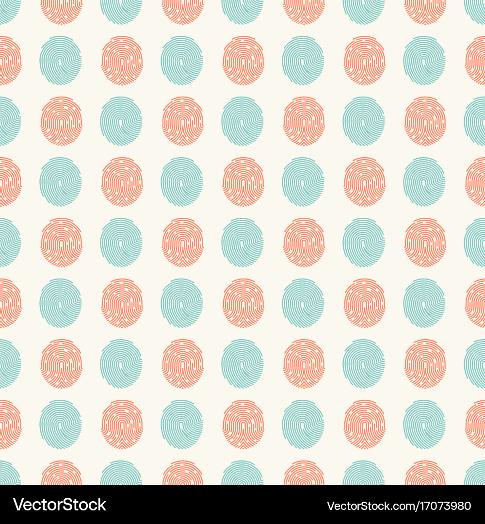 Abstract seamless pattern with fingerprints Vector Image