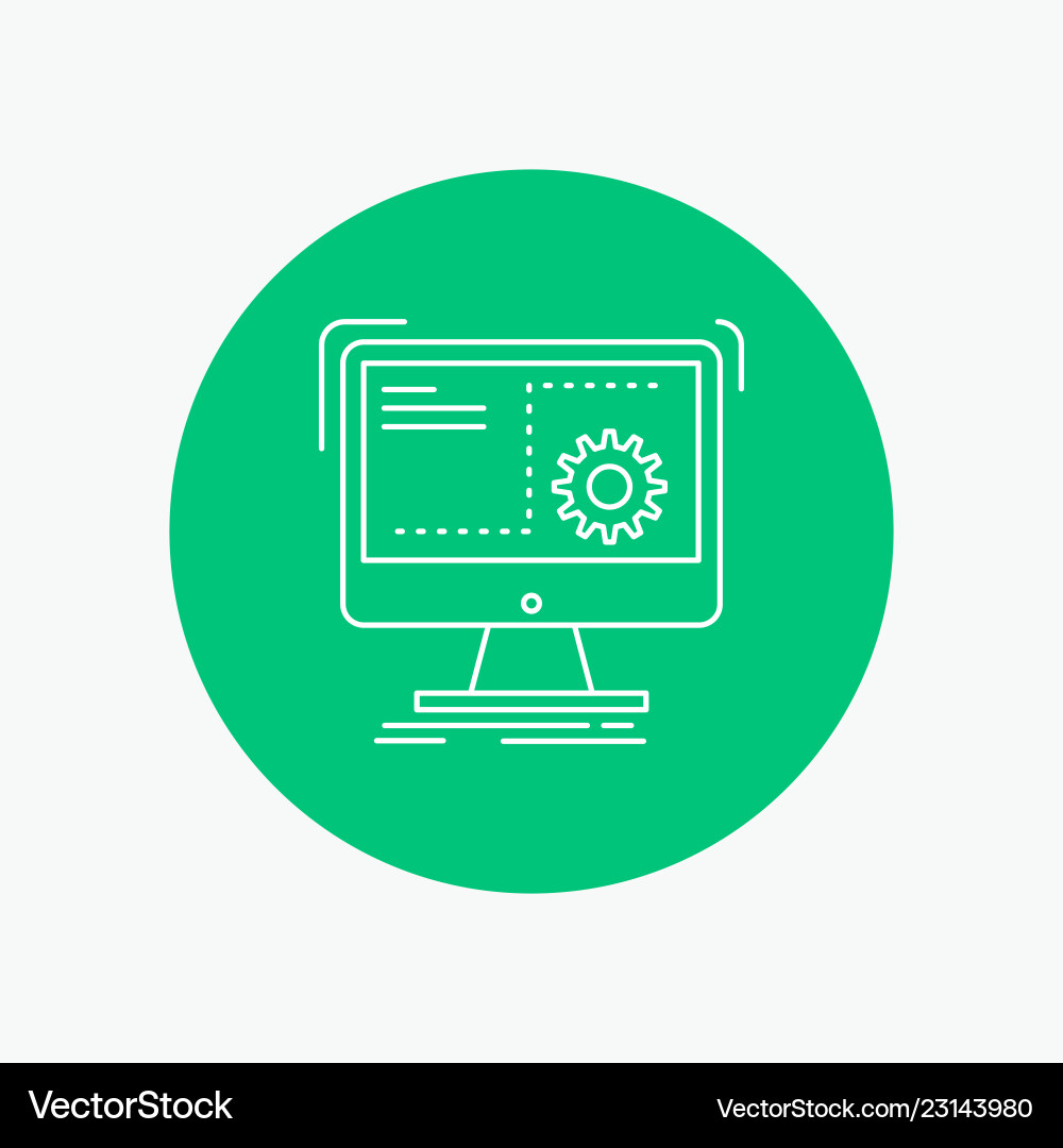 Command computer function process progress white Command computer function process progress white vector image
