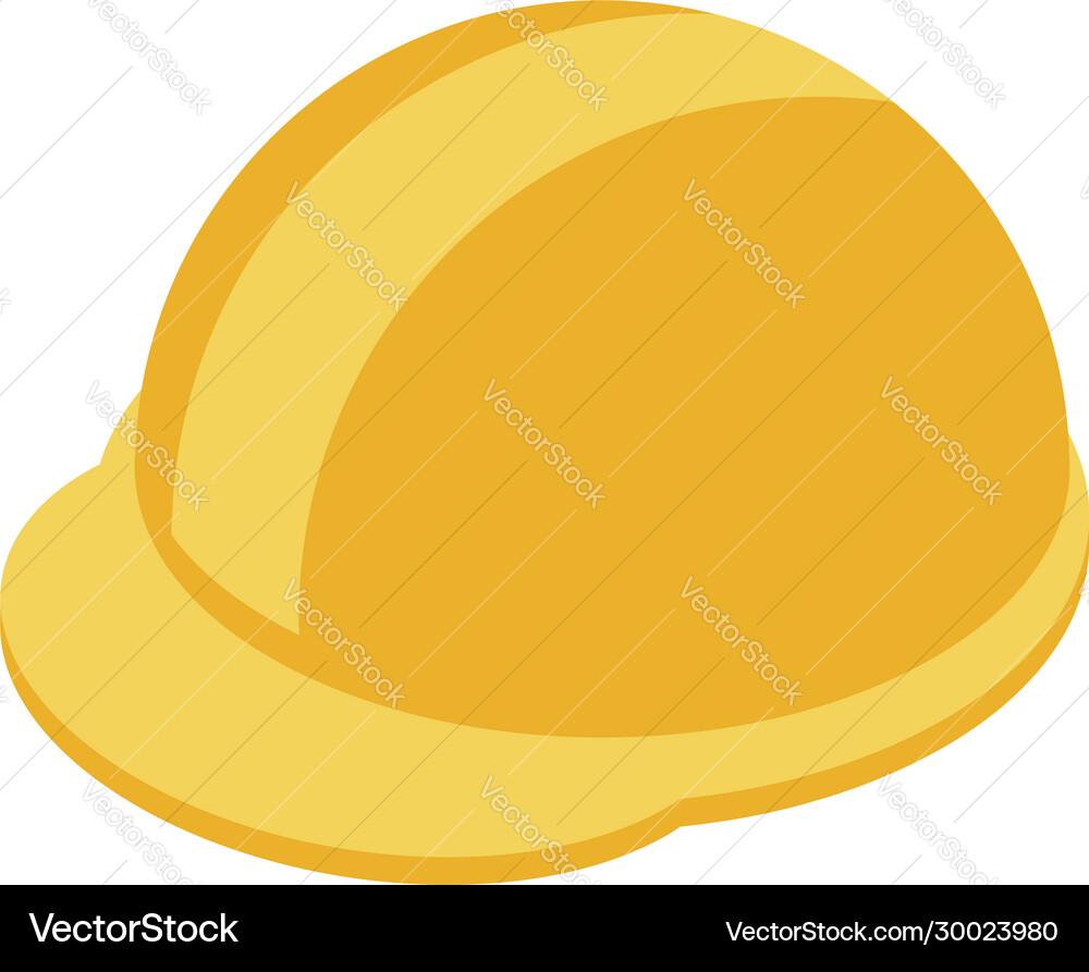 Construction helmet icon isometric style Construction helmet icon isometric style vector image
