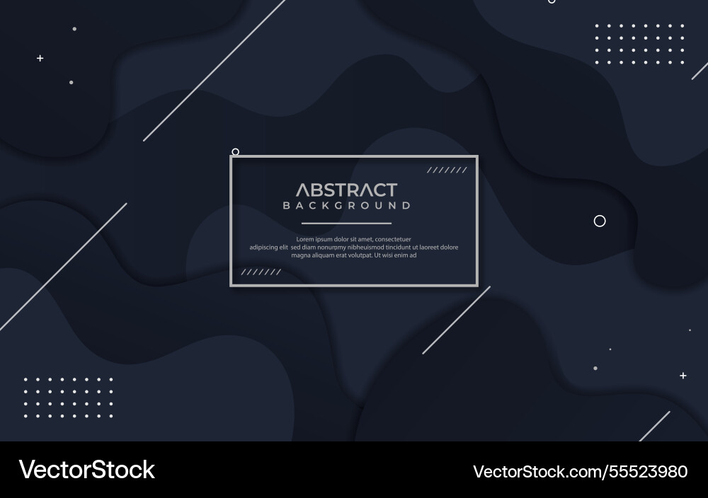 Dynamic dark background texture wavy shapes Vector Image