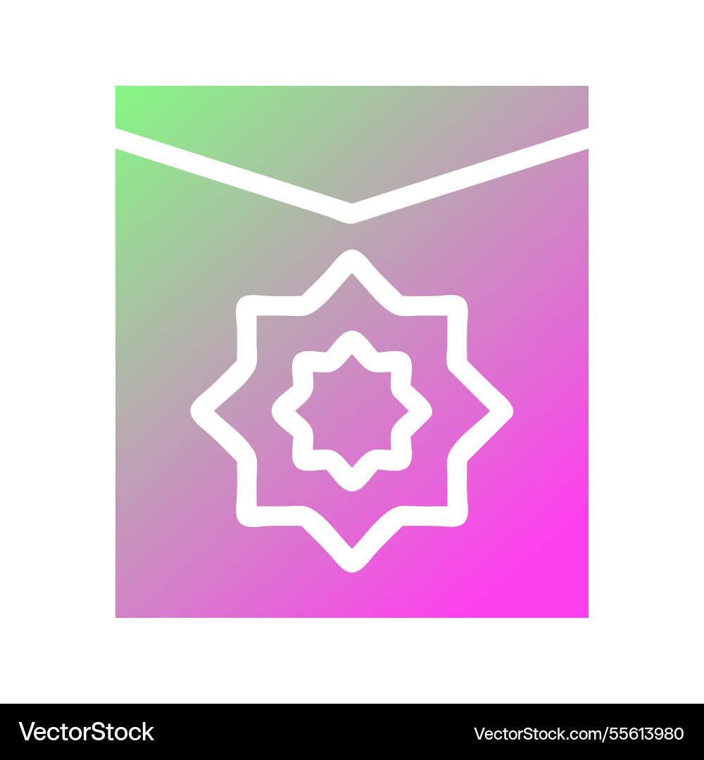 Gradient background with star geometric element Vector Image