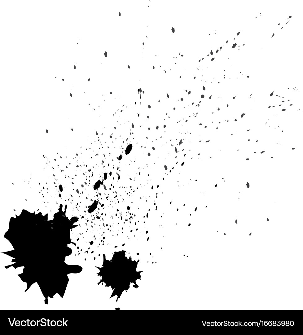 Paint splat setpaint splashes set for design use Vector Image