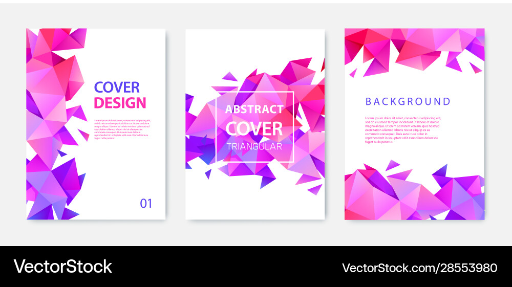Polygonal Abstract Triangle Background vector image