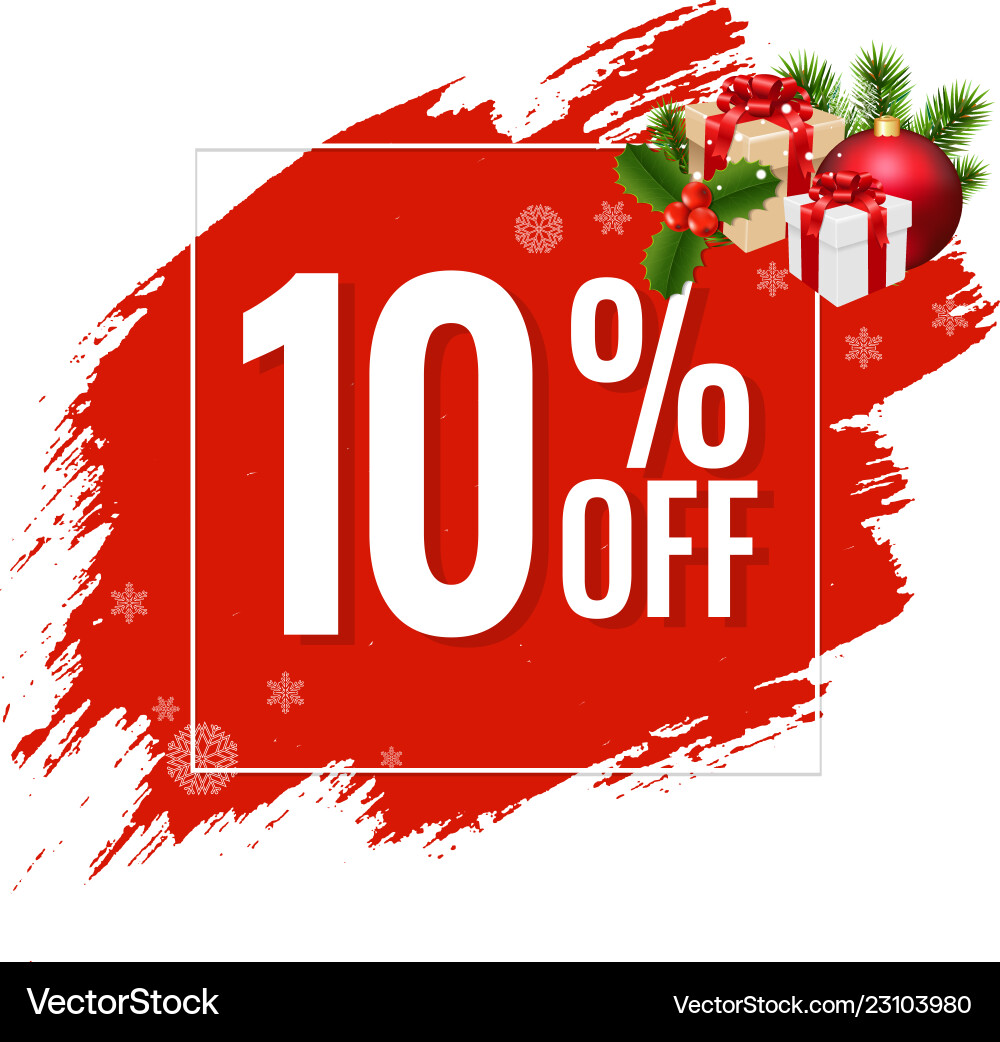Sale red blobs banner vector image