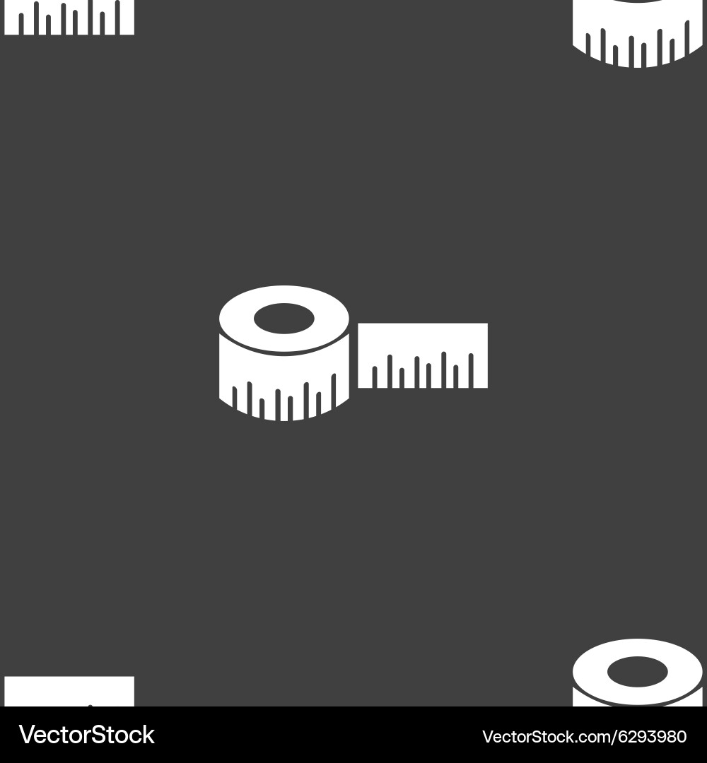 Seamless Ruler Pattern - Measurement Tool vector image