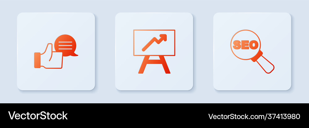 Set board with graph chart customer product Set board with graph chart customer product vector image