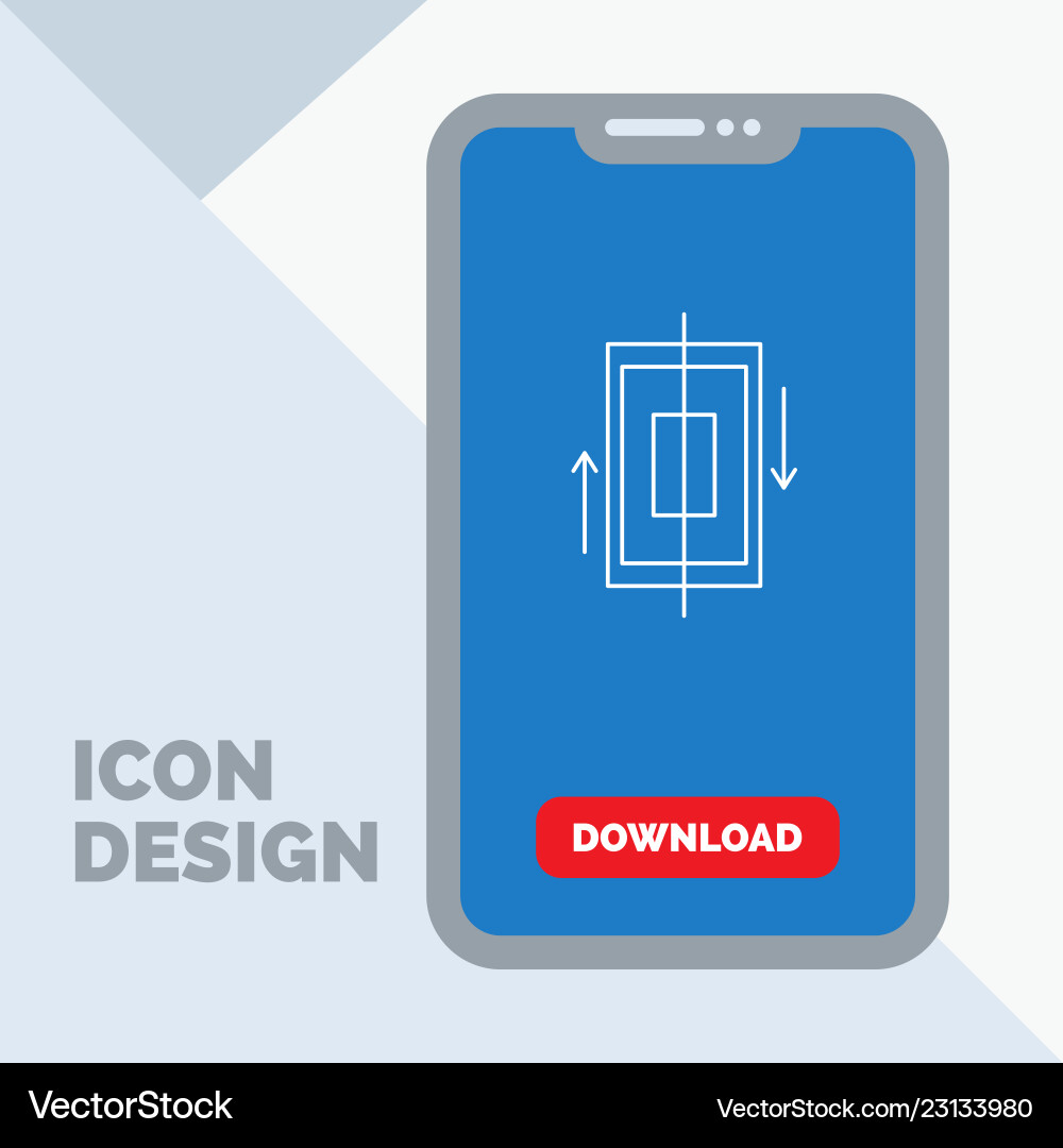 Sync synchronization data phone smartphone line Sync synchronization data phone smartphone line vector image