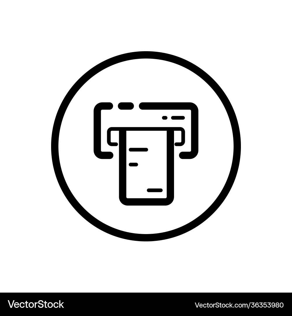 Ticket vending machine insert and purchase vector image