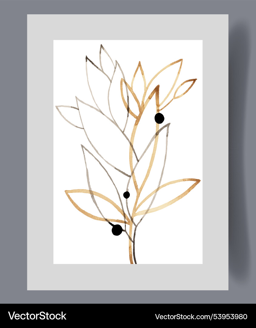 Tree branch with outline of petals different Tree branch with outline of petals different Vector Image