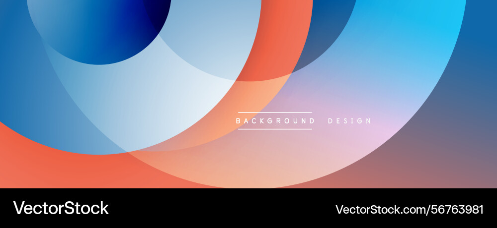 Abstract colorful circles overlap creating modern Abstract colorful circles overlap creating modern vector image