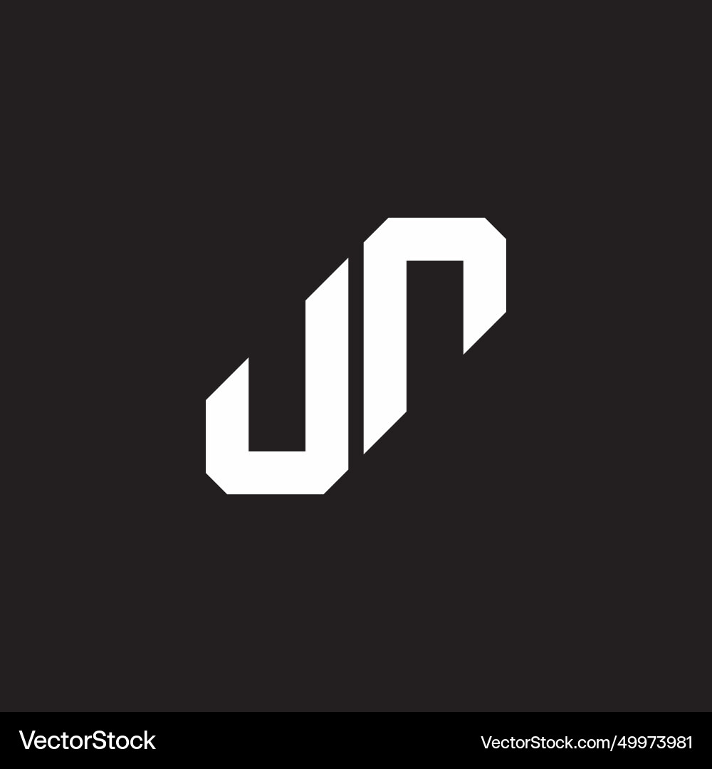 Buchstaben jr einfache Schicht geometrisches Logo Buchstaben jr einfache Schicht geometrisches Logo vektorbild