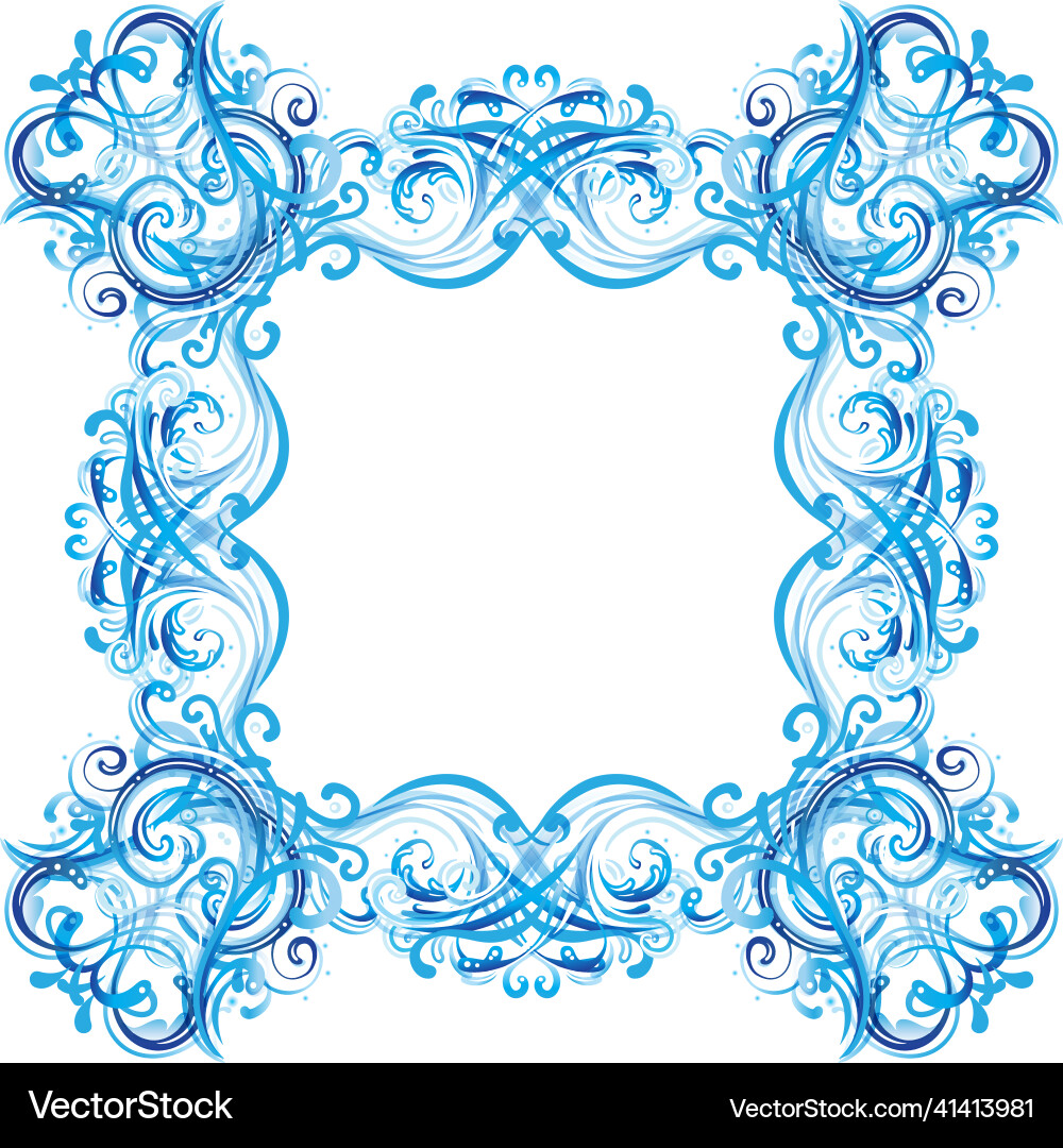 Frosty window christmas pattern Vector Image