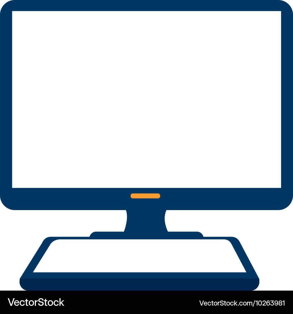 Monitor pc computer device Vector Image